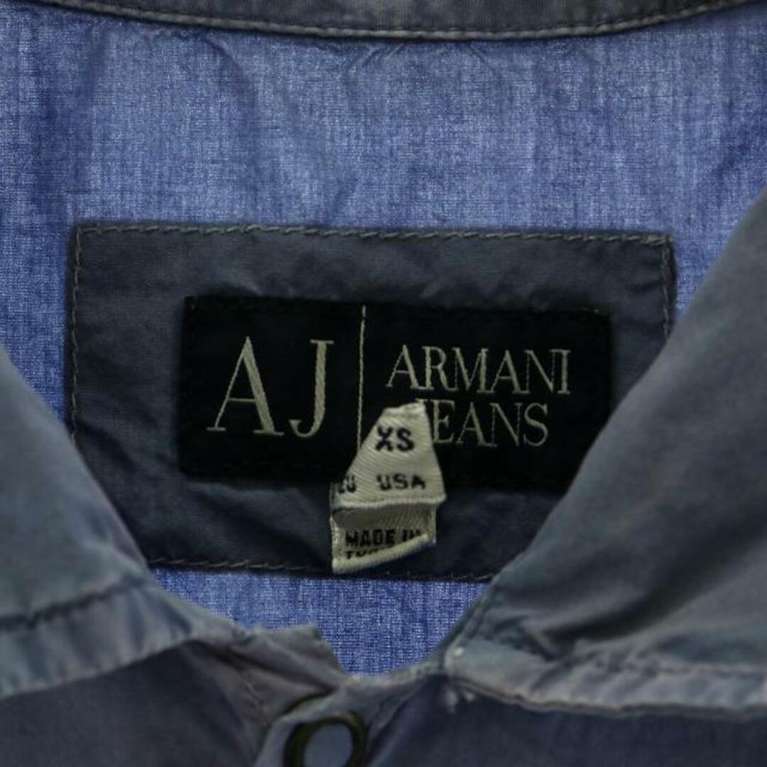 ARMANI JEANS(アルマーニジーンズ)のARMANI JEANS 半袖シャツ カットソー ステンカラー S 紫 メンズのトップス(シャツ)の商品写真