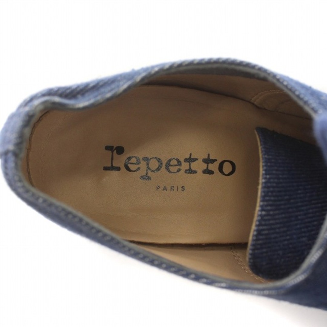 repetto(レペット)のレペット Repetto ブーティ ハイヒール デニム レースアップ 24 青 レディースの靴/シューズ(ブーツ)の商品写真