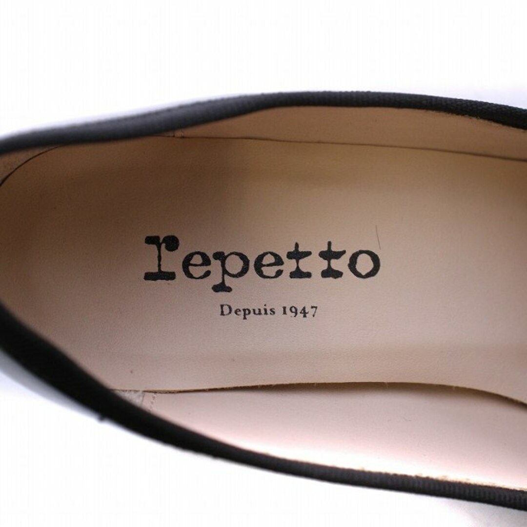 repetto(レペット)のレペット パンプス チャンキー ハイヒール エナメル 37 23.3cm 黒 レディースの靴/シューズ(ハイヒール/パンプス)の商品写真
