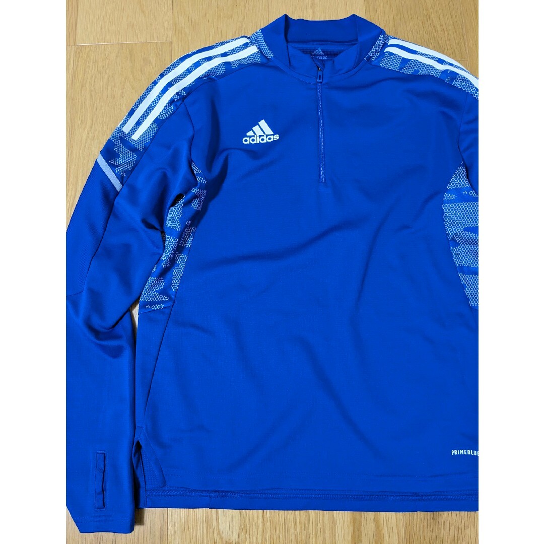 adidas(アディダス)のadidas　アディダス　prime　blue　ジャージ　ハーフジップ　ロンT メンズのトップス(Tシャツ/カットソー(七分/長袖))の商品写真