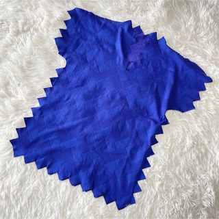 プリーツプリーズイッセイミヤケ(PLEATS PLEASE ISSEY MIYAKE)の【希少デザイン】　プリーツプリーズ　カットソー　Tシャツ　ブルー　ギザギザ(カットソー(半袖/袖なし))