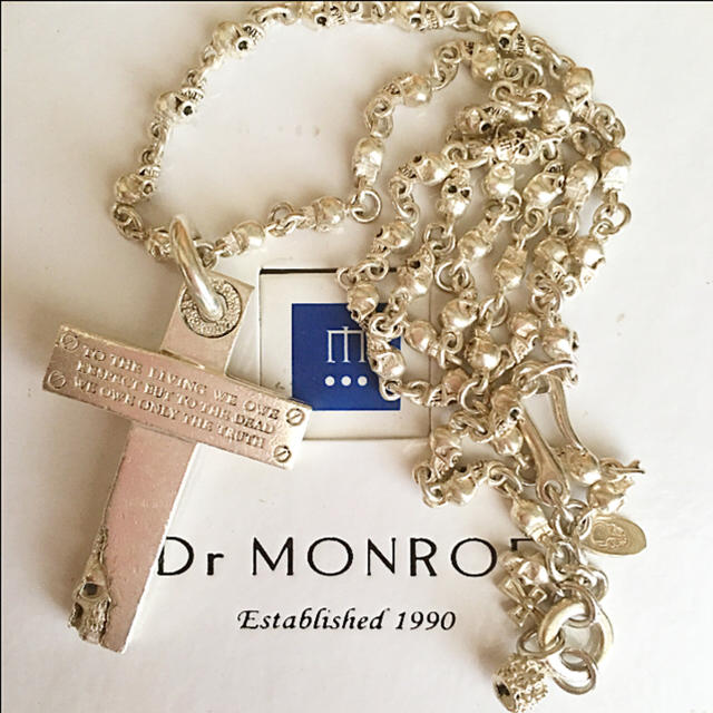 Dr.MONROE - Dr MOROE クロスペンダント スカルネックレス セットの