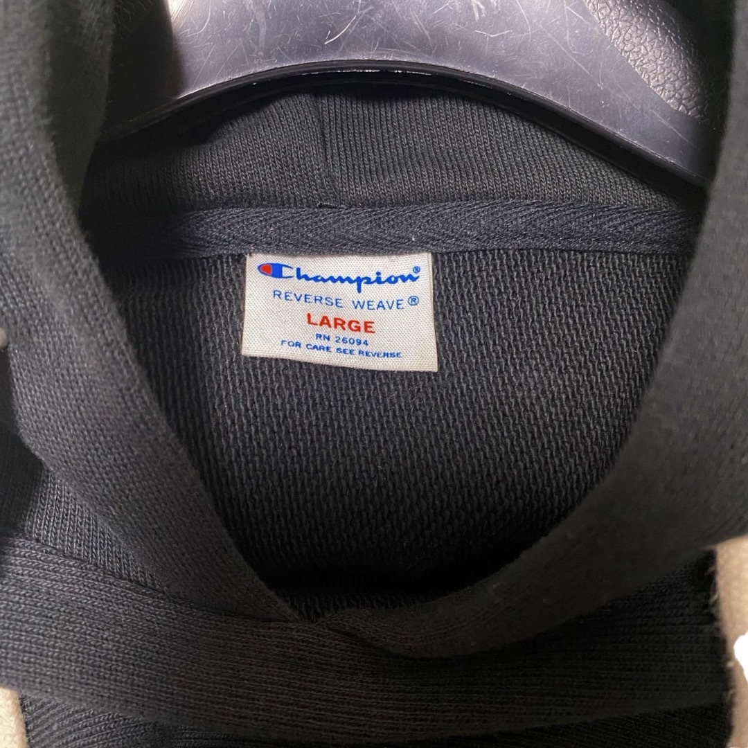 Champion(チャンピオン)のチャンピオンChampion リバースウィーブ スウェットパーカー　ブラックL メンズのトップス(パーカー)の商品写真