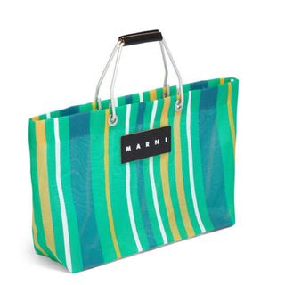 マルニ(Marni)のMARNI market スペアミント バッグ フラワーカフェ(トートバッグ)