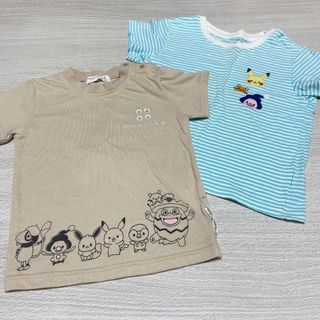 UNIQLO - 90 もんぽけ　UNIQLO 半袖Tシャツ