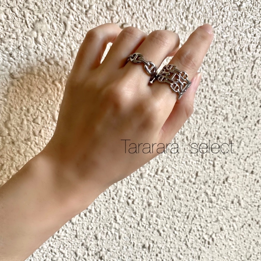 ●stainless IIIアンカーRing S●金属アレルギー対応 レディースのアクセサリー(リング(指輪))の商品写真