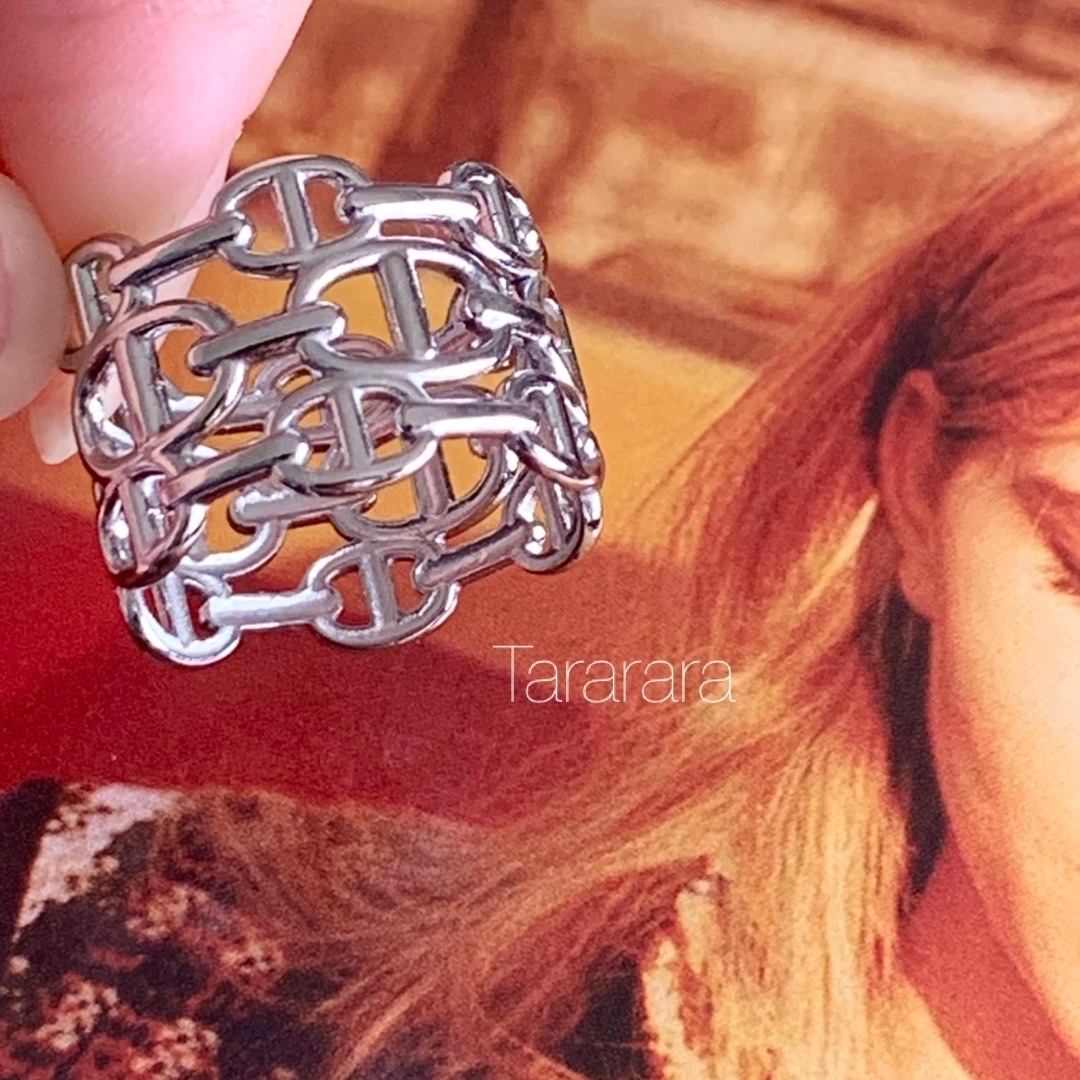 ●stainless IIIアンカーRing S●金属アレルギー対応 レディースのアクセサリー(リング(指輪))の商品写真