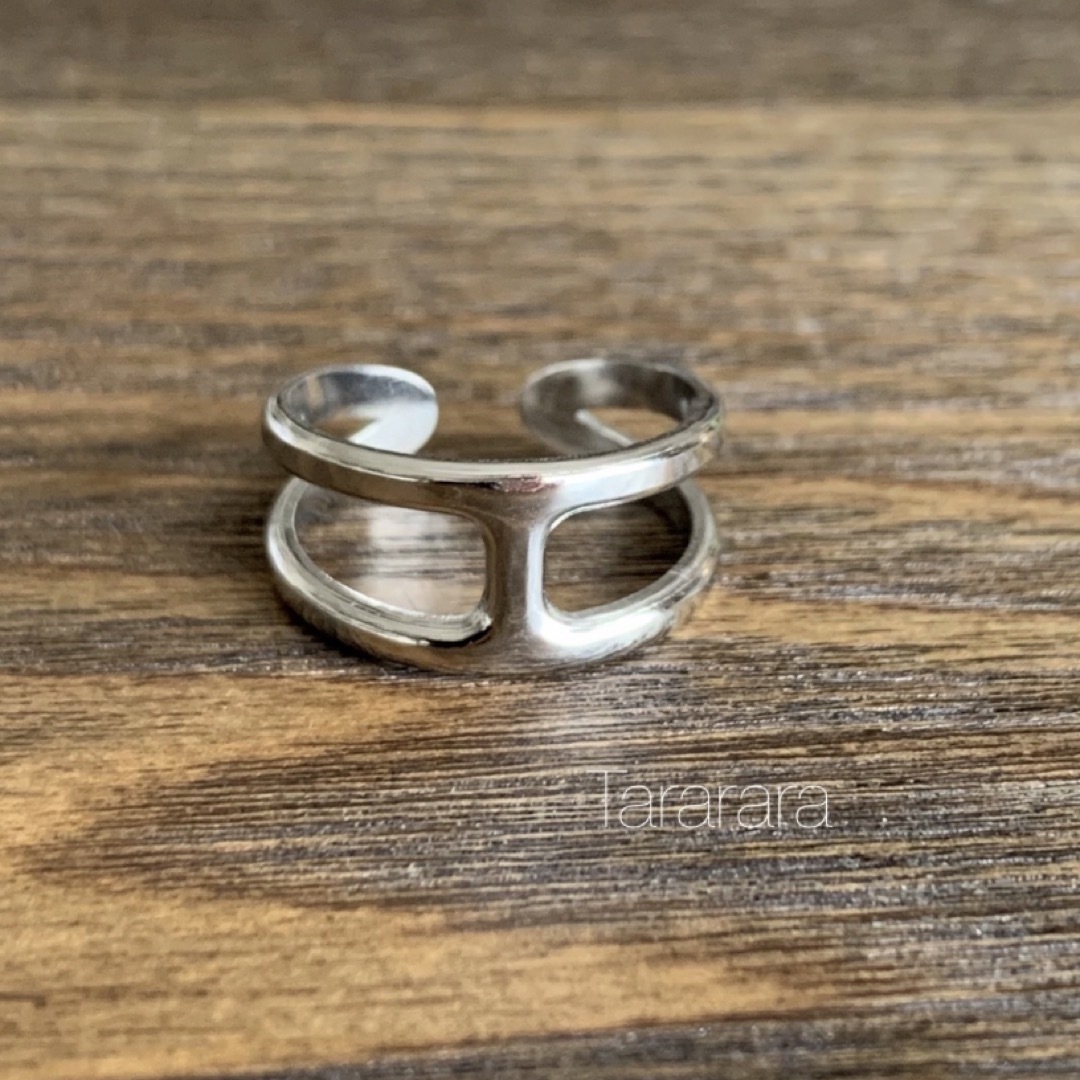 ●stainless IIIアンカーRing S●金属アレルギー対応 レディースのアクセサリー(リング(指輪))の商品写真