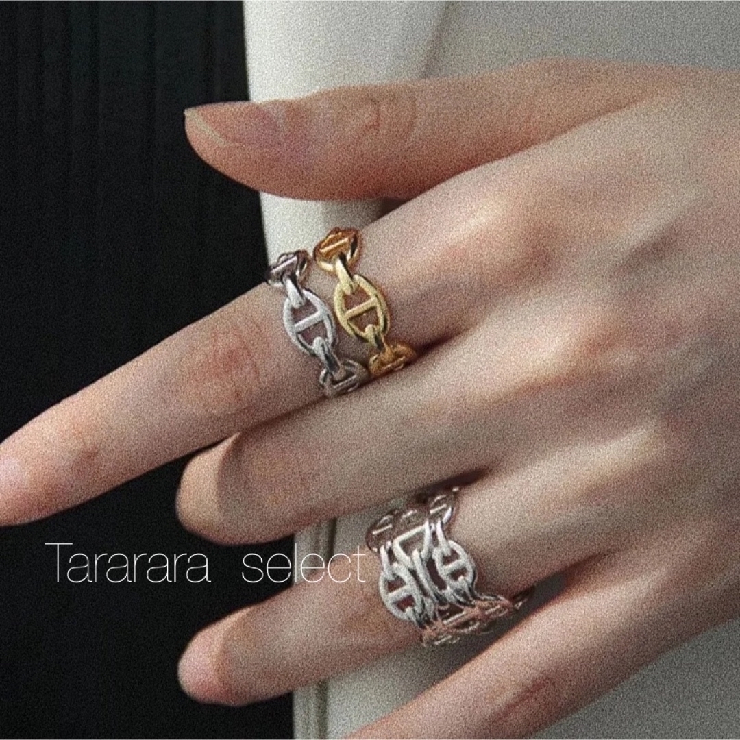 ●stainless IIIアンカーRing S●金属アレルギー対応 レディースのアクセサリー(リング(指輪))の商品写真