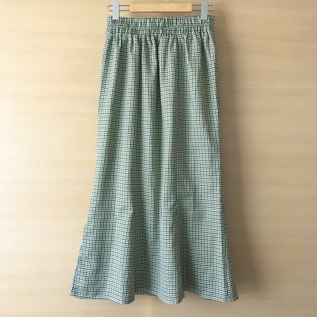 しまむら(シマムラ)のルナシオン LUNACION マイクロチェックマーメイドスカート レディースのスカート(ロングスカート)の商品写真