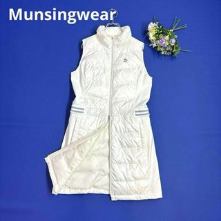 マンシングウェア(Munsingwear)のマンシングウェア　M ダウンノースリーブワンピース　ゴルフ　ホワイト(ウエア)