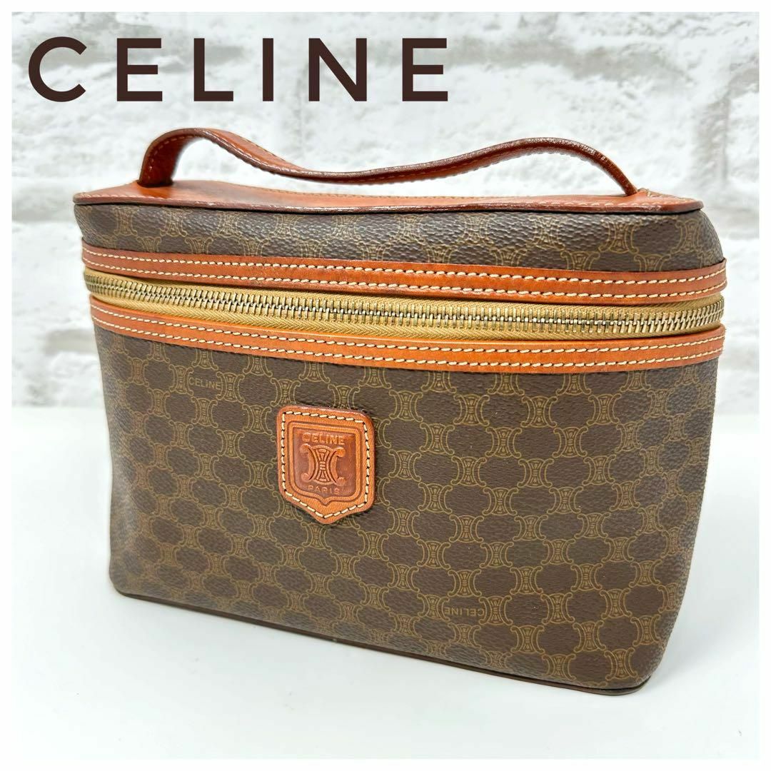 celine(セリーヌ)のCELINE セリーヌ マカダム ハンドバッグ  バニティ レディースのバッグ(その他)の商品写真