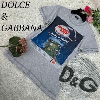 DOLCE&GABBANA - ドルチェアンドガッバーナ レディース Mサイズ プリントシャツ 半袖 ロゴ入り