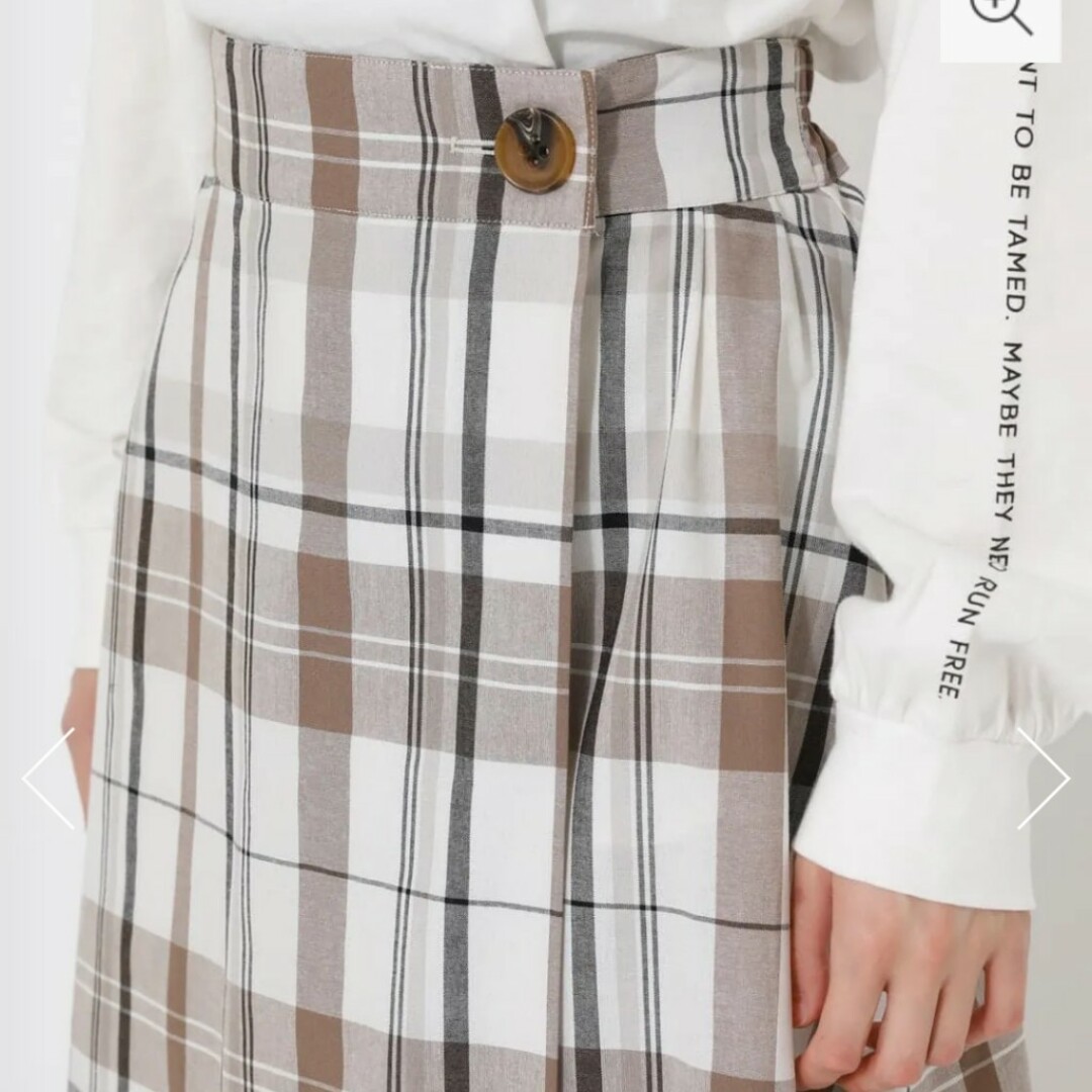 AZUL by moussy(アズールバイマウジー)のAzul by moussy BIG CHECK WRAP SKIRT レディースのスカート(ロングスカート)の商品写真