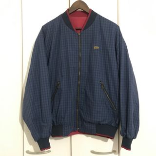 ラコステ 金具 ロゴ リバーシブル リブ ジャケット ブルゾン LACOSTE