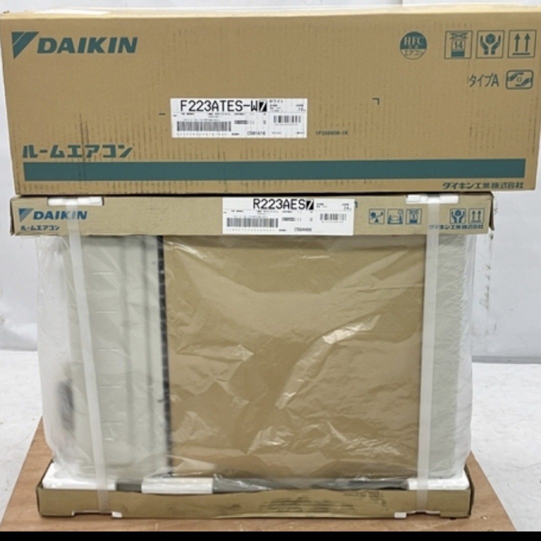 DAIKIN(ダイキン)のDAIKIN F223ATES-W ルーム エアコン 6畳用 ダイキン 未使用 スマホ/家電/カメラの冷暖房/空調(エアコン)の商品写真