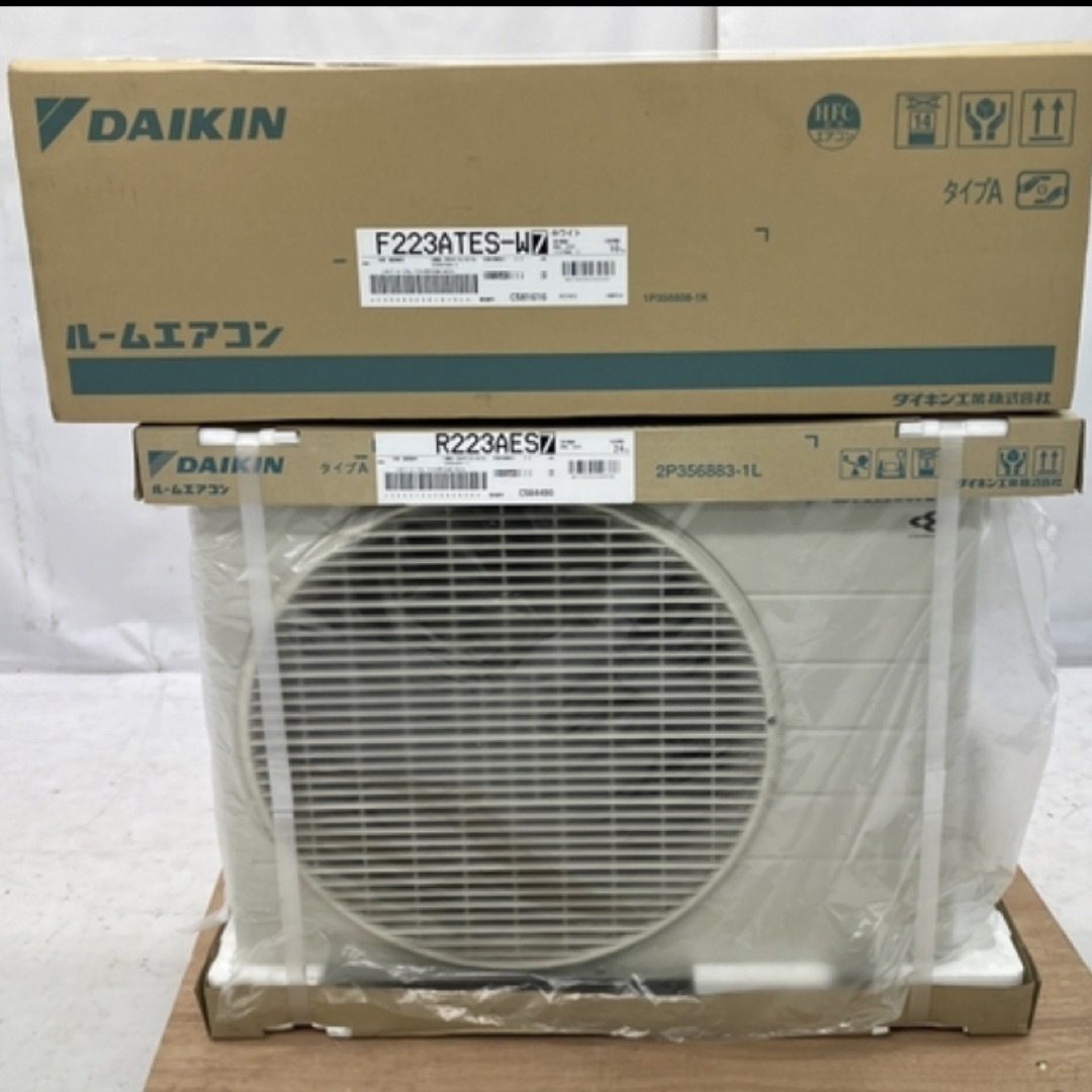 DAIKIN(ダイキン)のDAIKIN F223ATES-W ルーム エアコン 6畳用 ダイキン 未使用 スマホ/家電/カメラの冷暖房/空調(エアコン)の商品写真