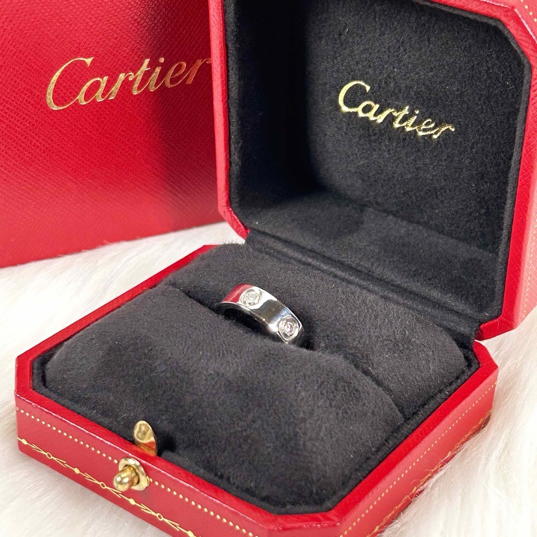 Cartier(カルティエ)の新品仕上げ済✨CARTIER ラブリング フルダイヤ WG #48 約8号 レディースのアクセサリー(リング(指輪))の商品写真