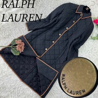 Ralph Lauren - ラルフローレン レディース Lサイズ ロングコート キルティング スウェード