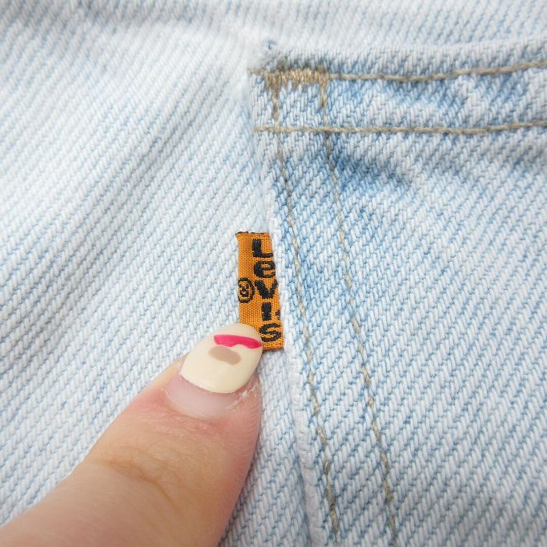 Levi's(リーバイス)のW39★古着 リーバイス Levis 550 ハーフ パンツ ショーツ メンズ 00年代 00s 大きいサイズ コットン 薄紺 ネイビー デニム 23may12 中古 ボトムス 短パン ショーパン ショート メンズのパンツ(ワークパンツ/カーゴパンツ)の商品写真