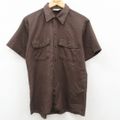 M★古着 ディッキーズ Dickies 半袖 ワーク シャツ メンズ 90年代…