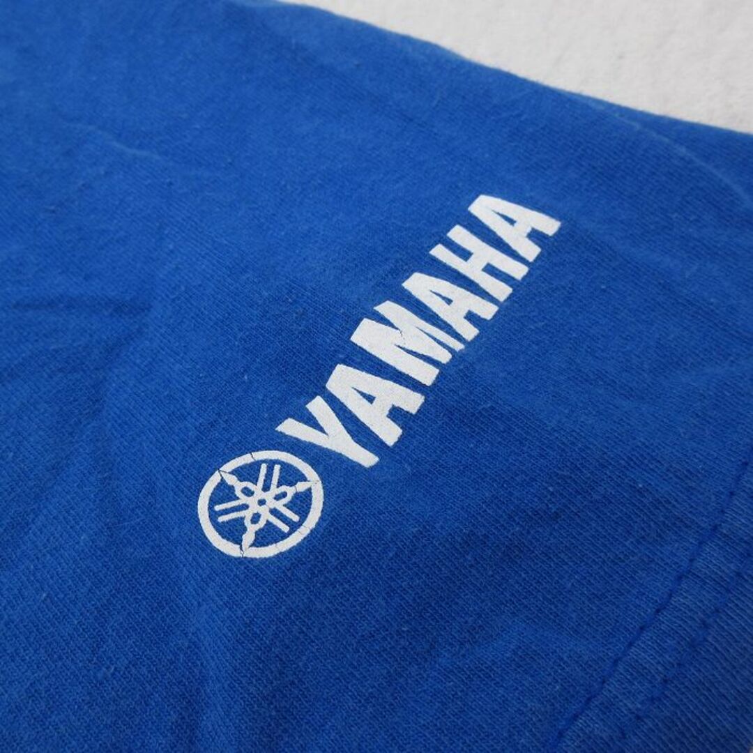 XL★古着 半袖 ビンテージ Tシャツ メンズ 00年代 00s YAMAHA YFZ450 バイク 大きいサイズ コットン クルーネック 青 ブルー 23may15 中古 メンズのトップス(Tシャツ/カットソー(半袖/袖なし))の商品写真