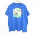 XL★古着 半袖 Tシャツ メンズ アニメ リックアンドモーティ 大きいサイズ…