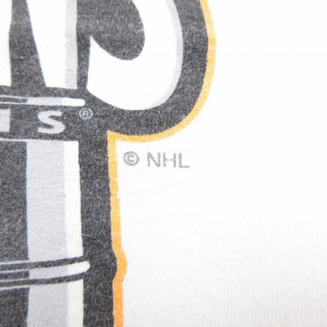 Reebok(リーボック)のXL★古着 リーボック REEBOK 半袖 ブランド Tシャツ メンズ NHL ボストンブルーインズ スタンレーカップ コットン クルーネック 白 ホワイト アイスホッケー 23may15 中古 メンズのトップス(Tシャツ/カットソー(半袖/袖なし))の商品写真