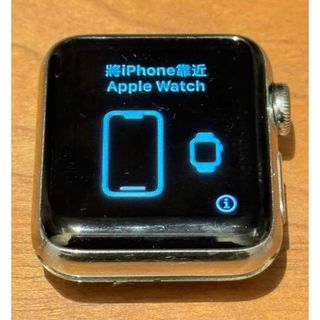 アップルウォッチ(Apple Watch)のApple Watch 3 42mm セルラー　GPS シルバーステンレス(腕時計(デジタル))