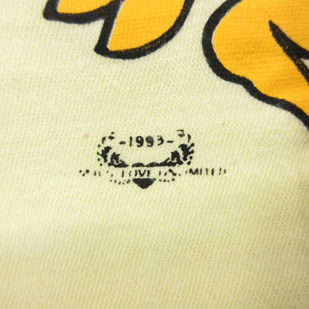 XL★古着 半袖 ビンテージ Tシャツ メンズ 90年代 90s プエルトリコ エンブレム コットン クルーネック パキスタン製 黄 イエロー 23may06 中古 メンズのトップス(Tシャツ/カットソー(半袖/袖なし))の商品写真