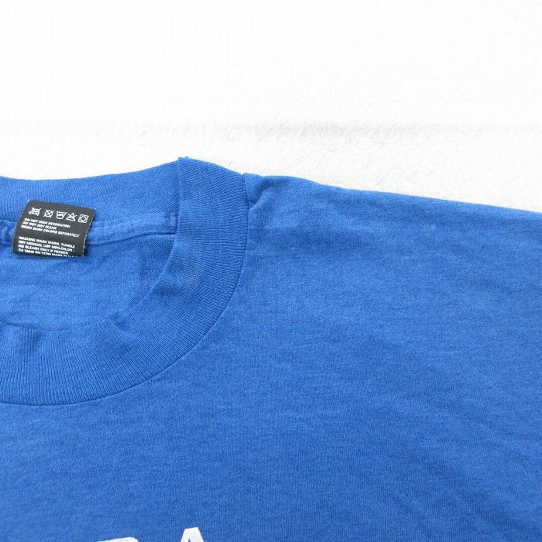 XL★古着 半袖 ビンテージ Tシャツ メンズ 90年代 90s BRUINS スーパーボウル クルーネック USA製 青 ブルー 23may09 中古 メンズのトップス(Tシャツ/カットソー(半袖/袖なし))の商品写真