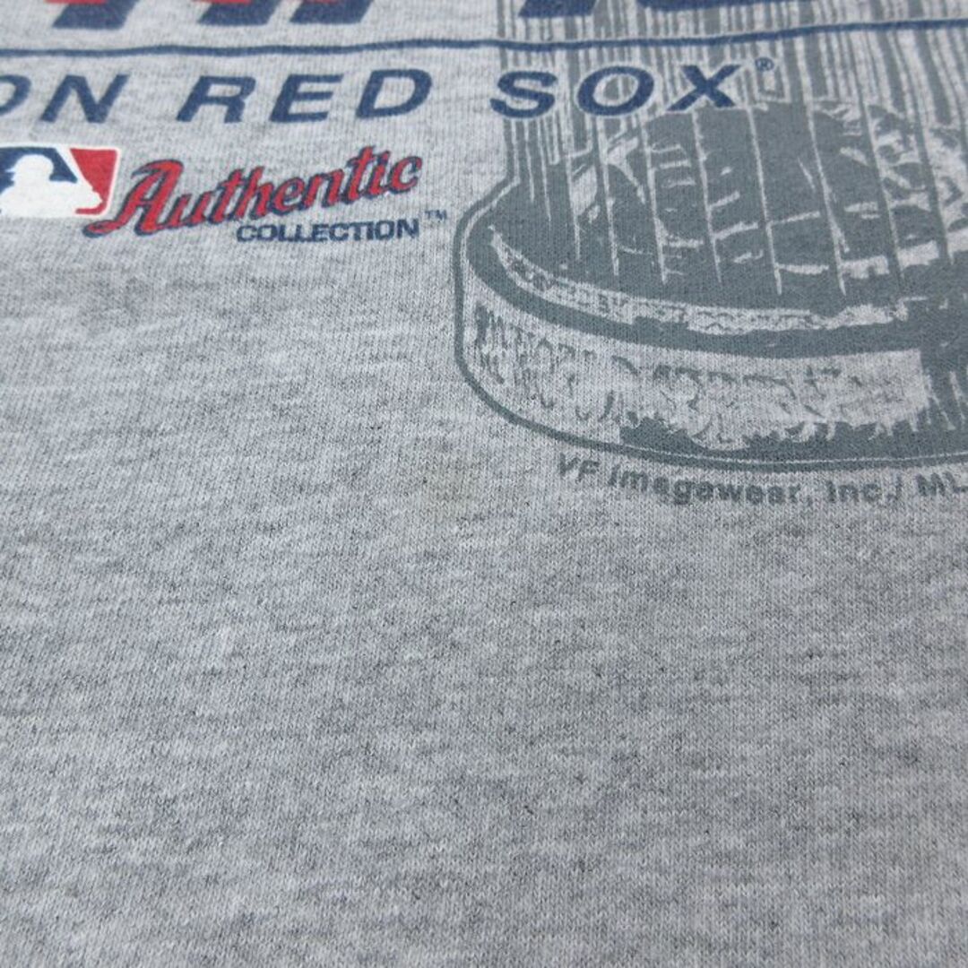 Lee(リー)のL★古着 リー Lee 半袖 ビンテージ Tシャツ メンズ 00年代 00s MLB ボストンレッドソックス ワールドシリーズ クルーネック グレー 霜降り メジャーリーグ ベースボール 野球 23may10 中古 メンズのトップス(Tシャツ/カットソー(半袖/袖なし))の商品写真