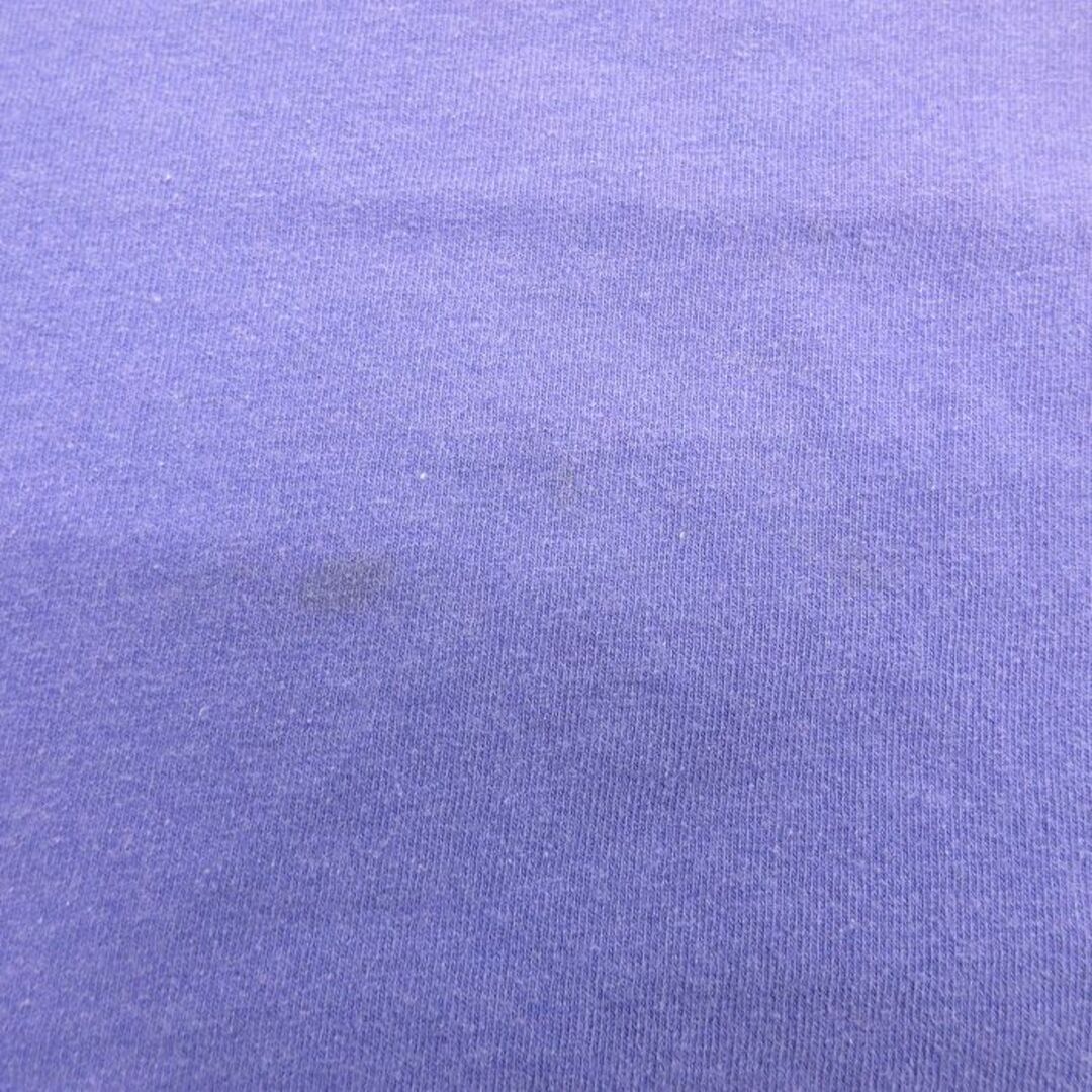 M★古着 半袖 ビンテージ Tシャツ メンズ 90年代 90s BACONS コットン クルーネック USA製 紫 パープル 23may11 中古 メンズのトップス(Tシャツ/カットソー(半袖/袖なし))の商品写真