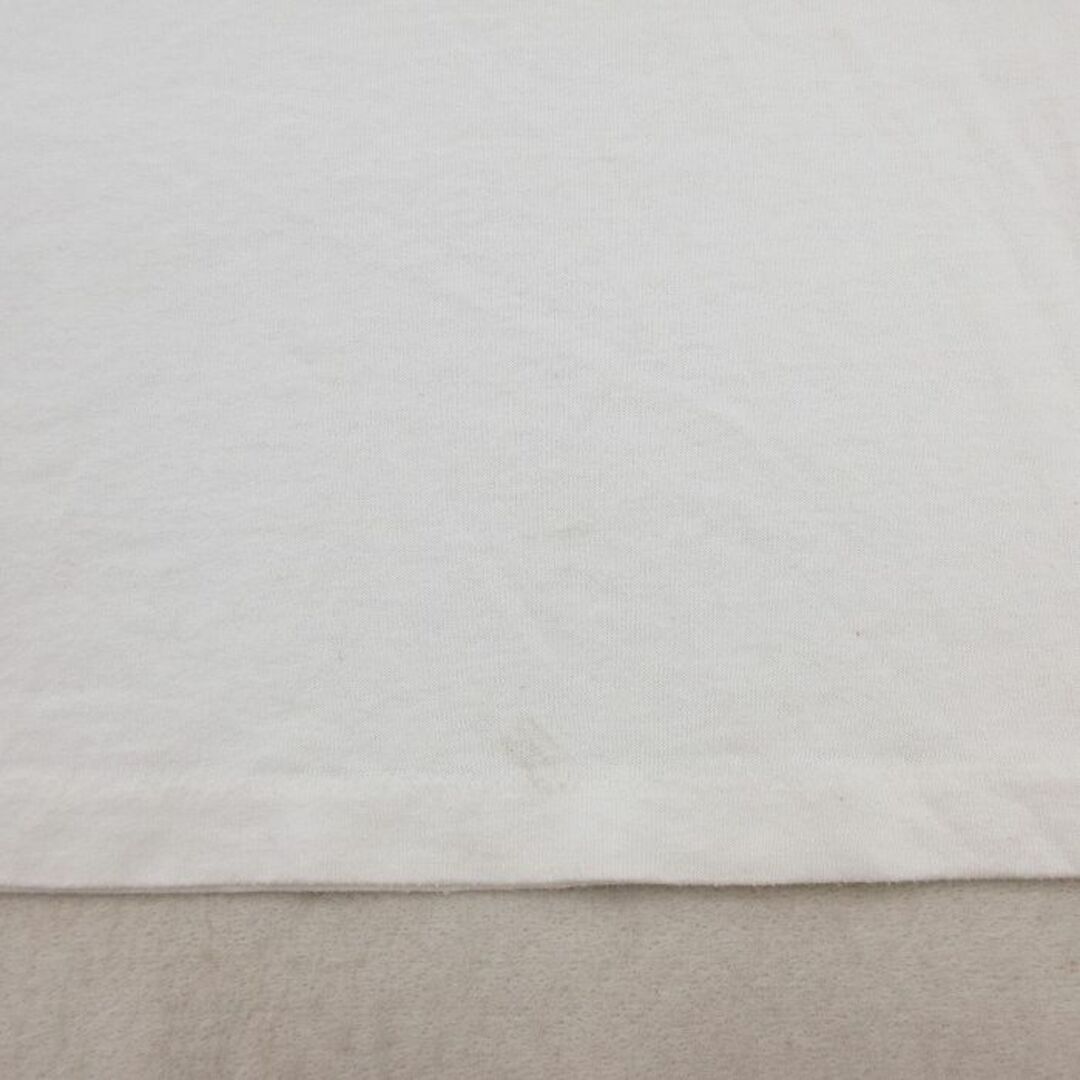 Crazy(クレイジー)のXL★古着 半袖 ビンテージ Tシャツ メンズ 90年代 90s LSU CRAZY CAJUNS クルーネック 白 ホワイト 23may15 中古 メンズのトップス(Tシャツ/カットソー(半袖/袖なし))の商品写真