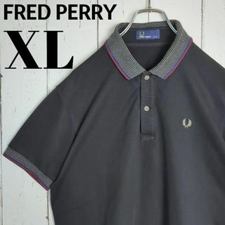 フレッドペリー(FRED PERRY)の☆美品☆ FRED PERRY フレッドペリー 刺繍ロゴ ポロシャツ XL(ポロシャツ)