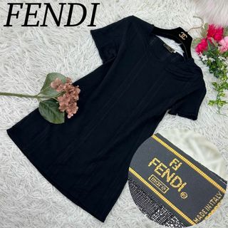 フェンディ(FENDI)のFENDI フェンディ レディース Mサイズ 半袖 Tシャツ カットソー(Tシャツ(半袖/袖なし))