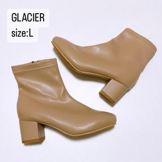 グラシア(GLACIER)のGLACIER   ストレッチブーツ　ベージュ　L(ブーツ)