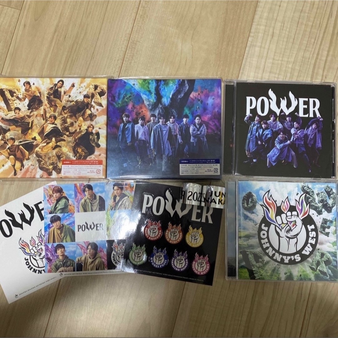 ジャニーズWEST(ジャニーズウエスト)のジャニーズWEST POWER CD Blu-ray 初回盤 通常盤 通販盤 エンタメ/ホビーのCD(ポップス/ロック(邦楽))の商品写真