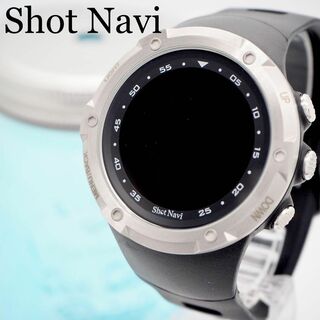 ショットナビ(Shot Navi)の217 ショットナビ ゴルフナビ　ゴルフウォッチ　メンズ腕時計　ブラック　美品(腕時計(デジタル))