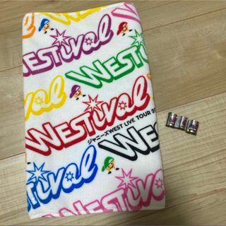 ジャニーズウエスト(ジャニーズWEST)のWESTival フェイスタオル 銀テ 銀テープ ジャニーズWEST(アイドルグッズ)