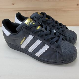 アディダス(adidas)のアディダス スーパースター ブラック/ゴールド 23.5センチ(スニーカー)