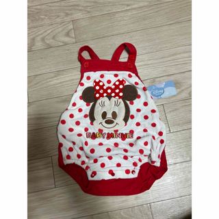 ミニーちゃん　夏用ロンパース　80cm 新品(ロンパース)