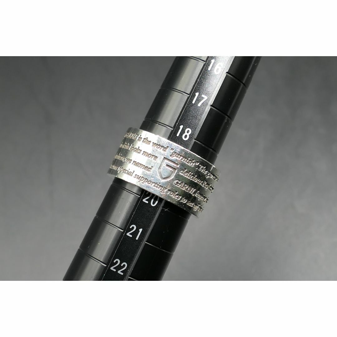 GARNI(ガルニ)の19号　GARNI　メッセージ　リング　指輪　ガルニ メンズのアクセサリー(リング(指輪))の商品写真