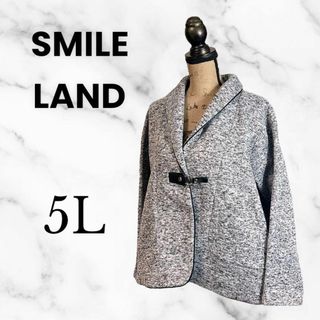 美品✨【SMILE LAND】ビッグサイズテーラードジャケット　裏起毛　5L(テーラードジャケット)