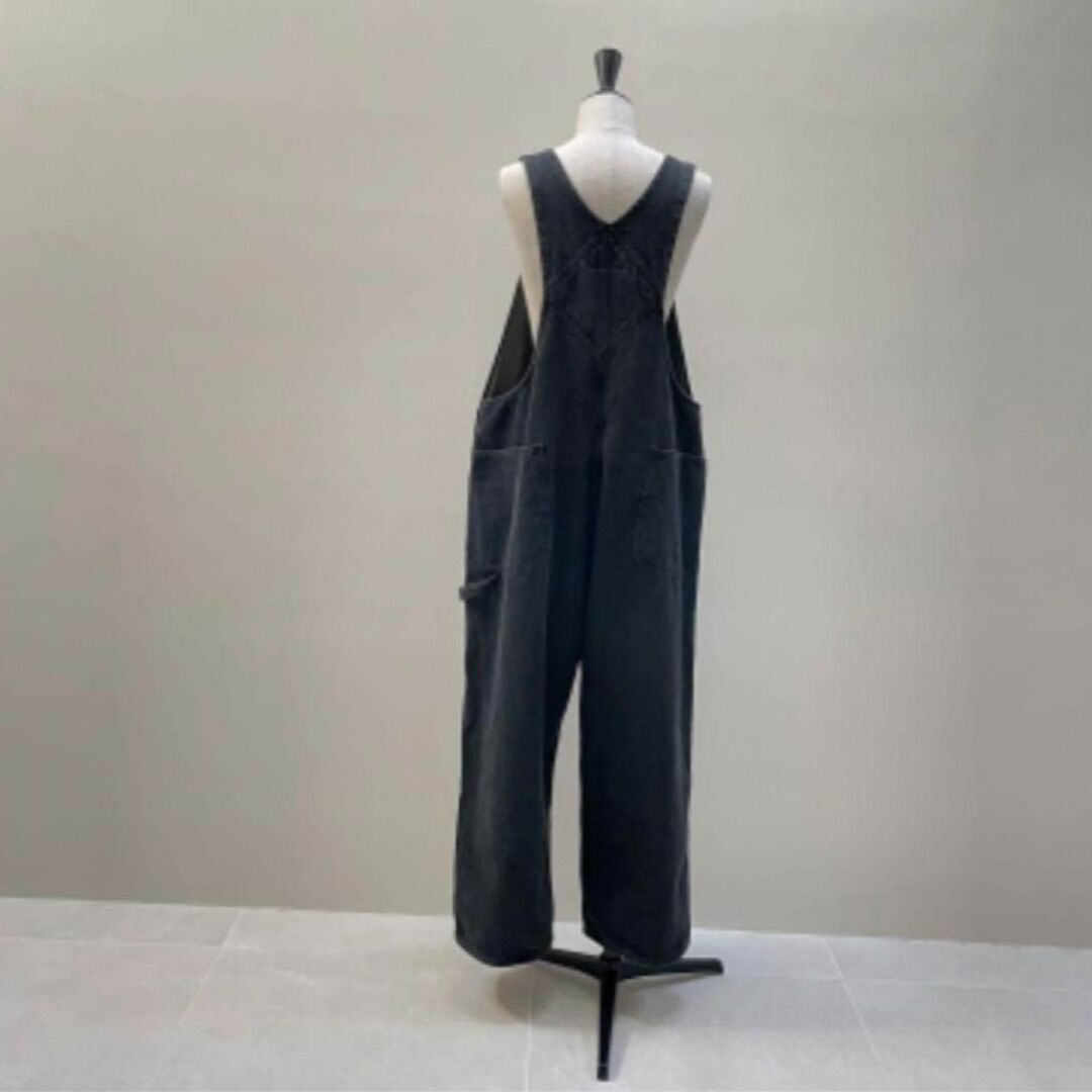 ARGUE(アギュー)のARGUE OVERSIZED LADY OVERALL DENIM BLACK レディースのパンツ(サロペット/オーバーオール)の商品写真