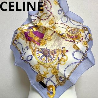 celine - 【新品未使用】CELINE ハンカチ スカーフ 希少デザイン マガダム コットン