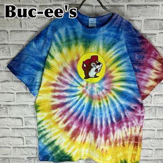 Buc-ee's バッキーズ タイダイ カラフル 両面デザイン Tシャツ 半袖(Tシャツ/カットソー(半袖/袖なし))