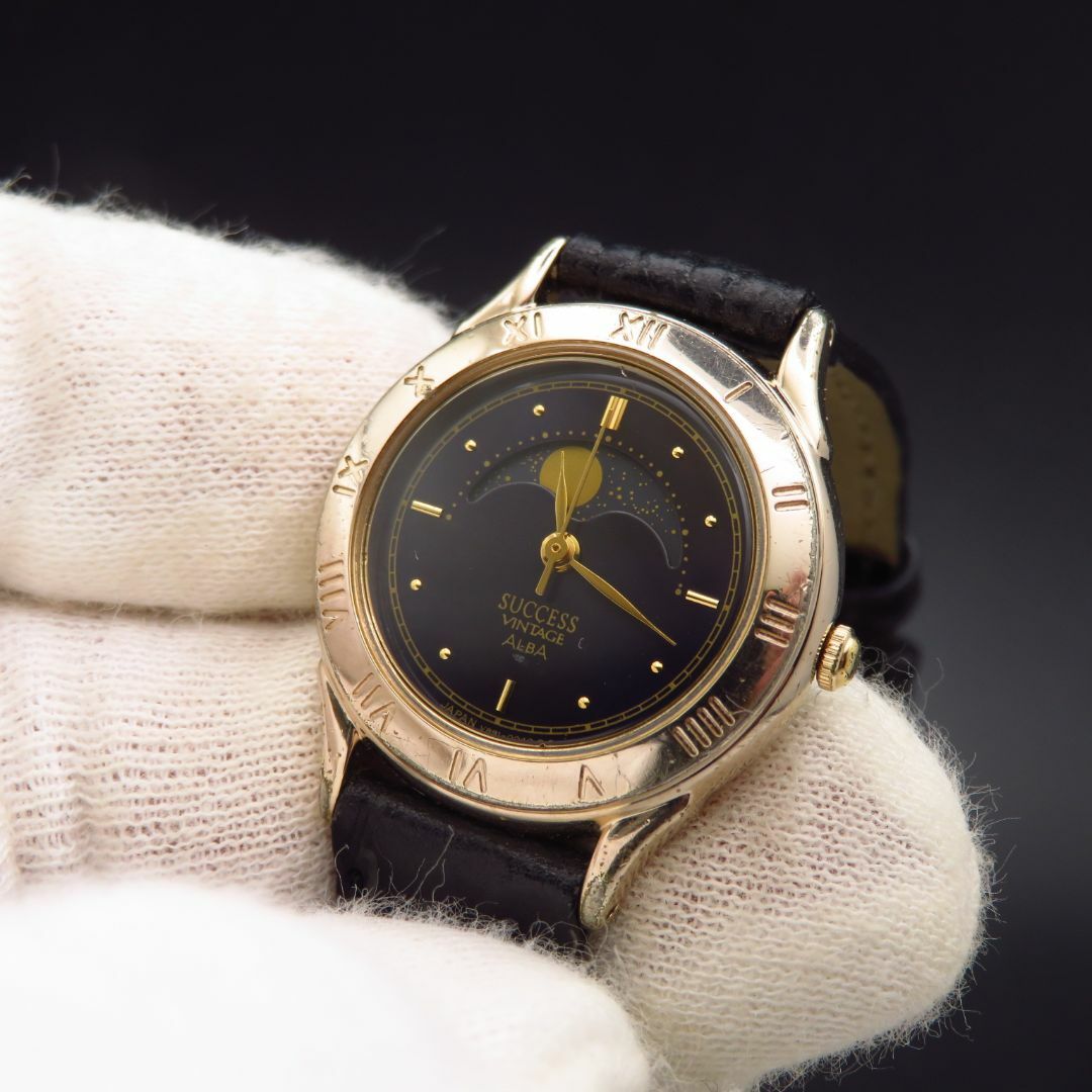 SEIKO(セイコー)のALBA SUCCESS ムーンフェイズ 腕時計  レディースのファッション小物(腕時計)の商品写真