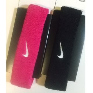 NIKE ヘアバンド ヘッドバンド  黒ピンクセット  NIKEFC