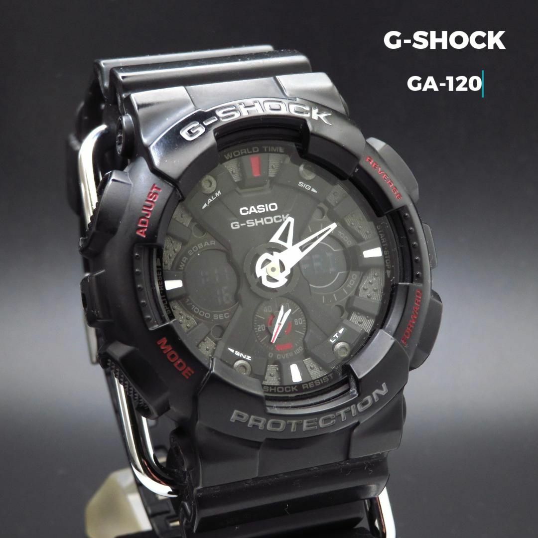 CASIO(カシオ)のG-SHOCK GA-120 ブラック ビッグフェイス メンズの時計(腕時計(アナログ))の商品写真